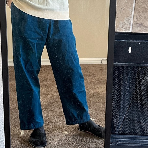 URBAN OUTFITTERS Twill Pleated Baggy Beach Pants Men's - Picture 4 of 4